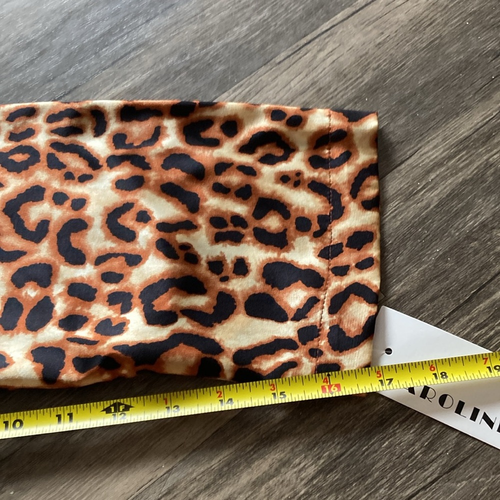 Caroline Rose leopard print 100% silk tunic. Size L - Picture 6 of 11